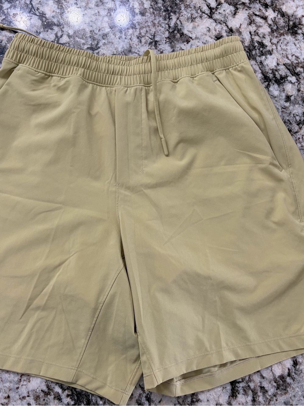 Men's lululemon Drawstring Performance Shorts - Chartreuse. (pale yellow/green).